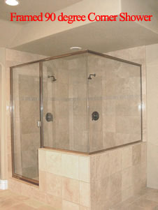 Framed Corner Shower