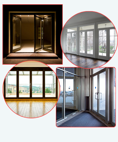Bifold door frame finishes, glass options and panel configurations