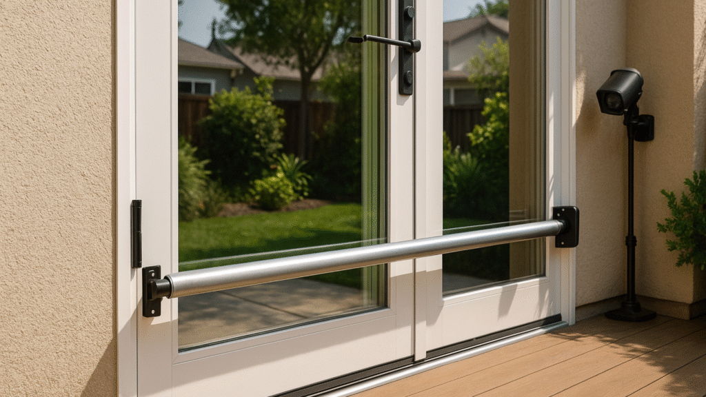 how to secure patio doors