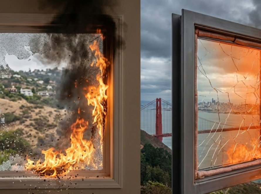 are tempered windows fire rated