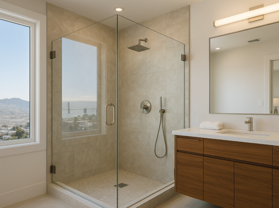 how much do glass shower doors cost
