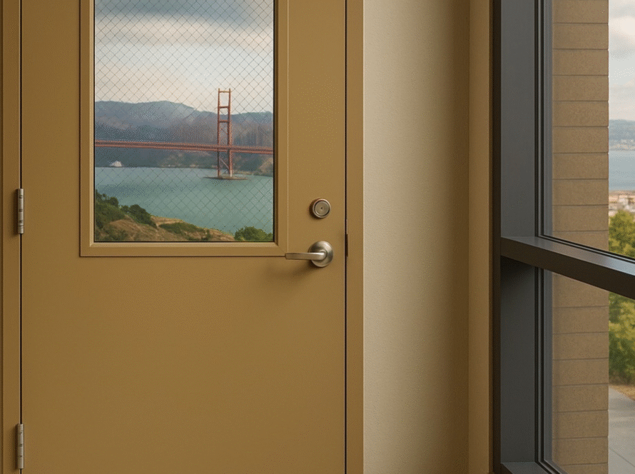 20 minute fire rated door with glass