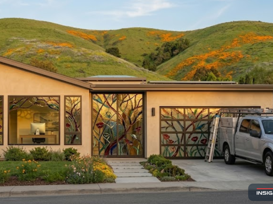 Modern Bay Area home with fire rated glass windows installed during spring renovation season