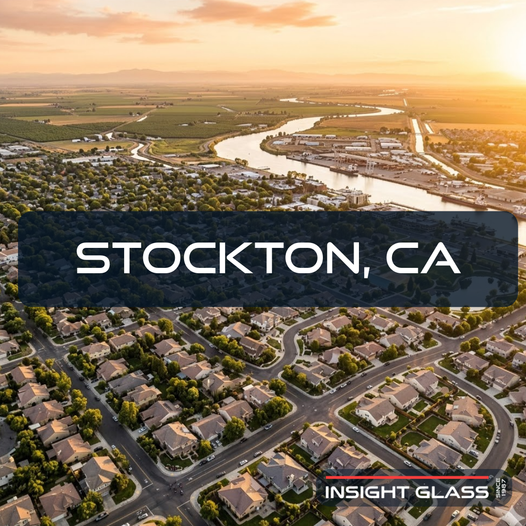 Stockton window replacement services by Insight Glass