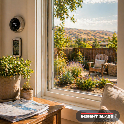 Energy-efficient dual-pane windows showing cost savings from window replacement Vacaville homeowners invest in