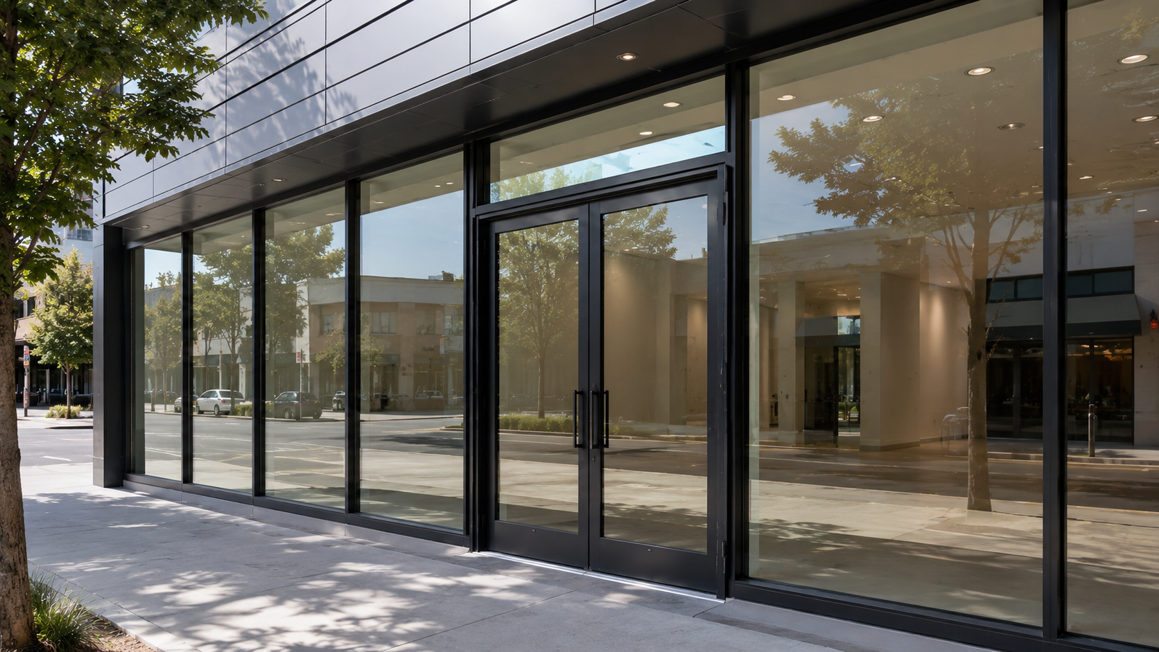 Aluminum storefront system in the Bay Area