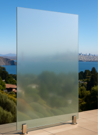 Glass Railings - Glass Types - Frosted and Obscured Glass