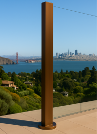 Glass Railings - Hardware Finishes - Bronze Anodized