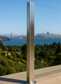 Glass Railings - Hardware Finishes - Stainless Steel Marine Grade