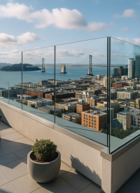 Rooftop Terrace Railings Installation in Bay Area